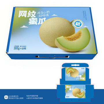 哈密瓜海南蜜瓜包装礼盒
