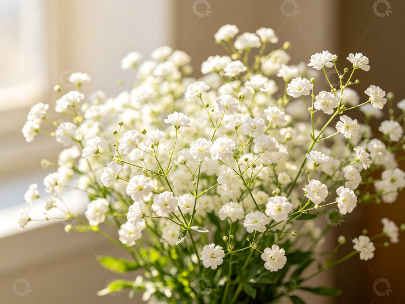 高清大图下载【趣麦麦图】清新白色小花盆栽