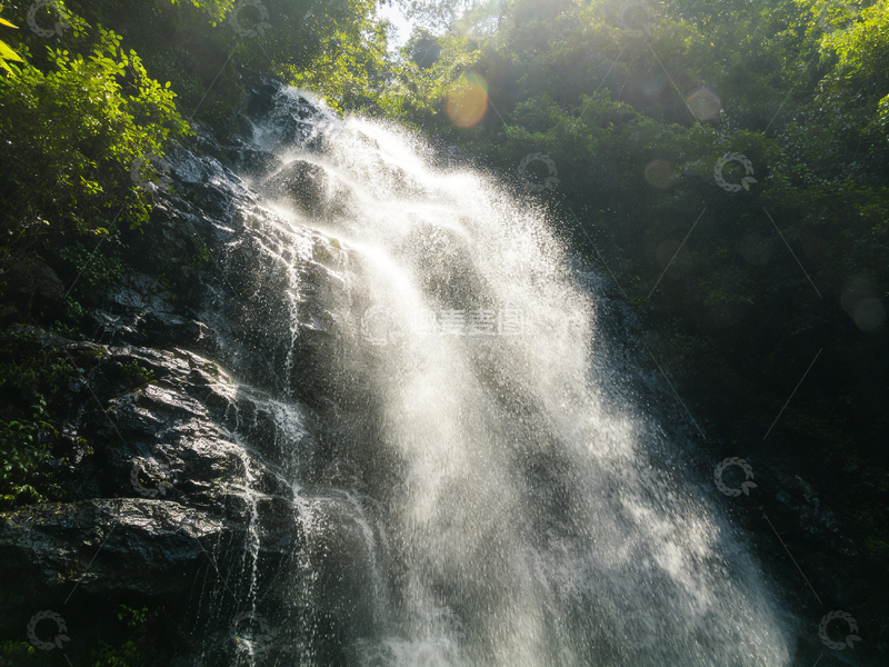 高清大图下载【趣麦麦图】森林瀑布自然景观摄影图片