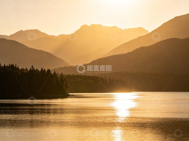 高清大图下载【趣麦麦图】山水日落风光摄影图片