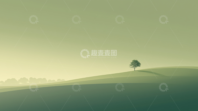 高清大图下载【趣麦麦图】山巅之上的静谧孤影