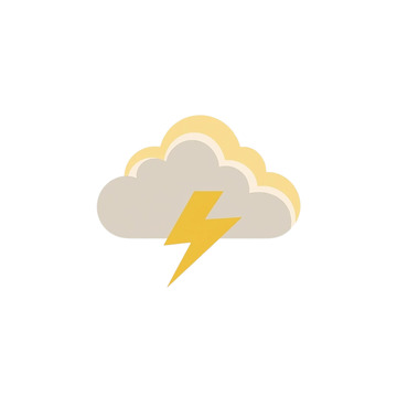 暴风雷云掩映的天空奇观