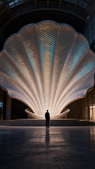 宏伟建筑贝壳穹顶