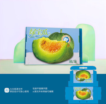 农产品包装甜瓜包装礼盒