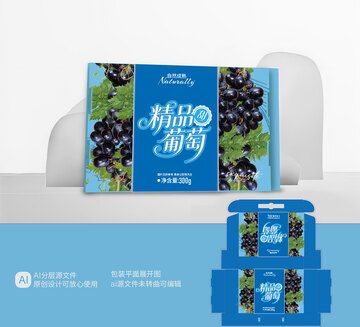精品葡萄包装礼盒葡萄图片包装