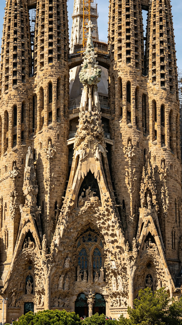 哥特式教堂建筑特写细节