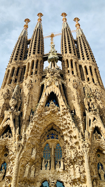 哥特建筑大教堂细节特写