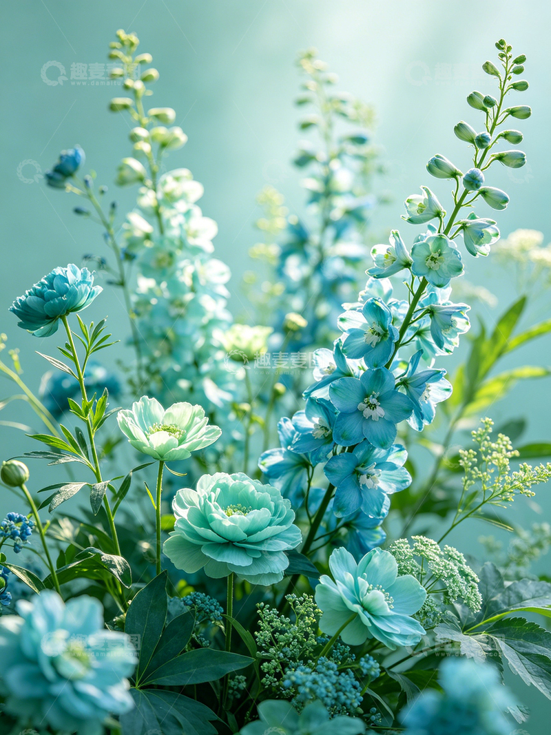 高清大图下载【趣麦麦图】清新蓝花植物写真