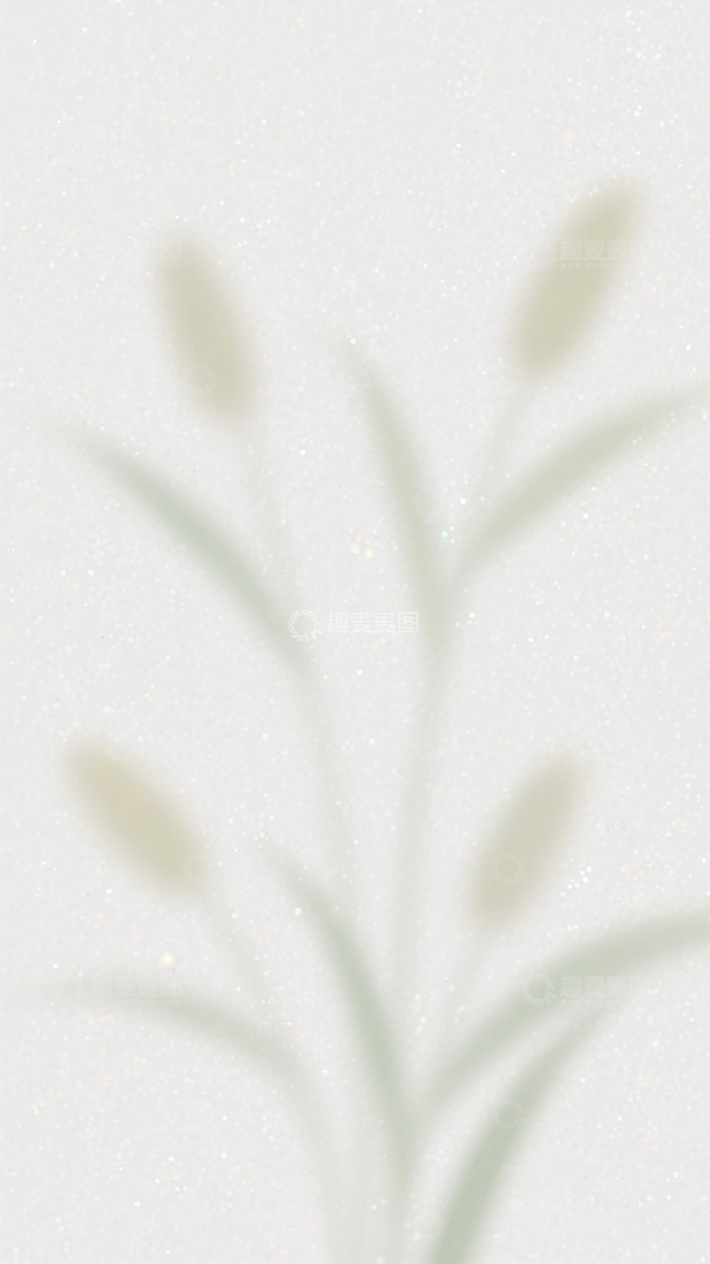 高清大图下载【趣麦麦图】简约植物剪影背景图