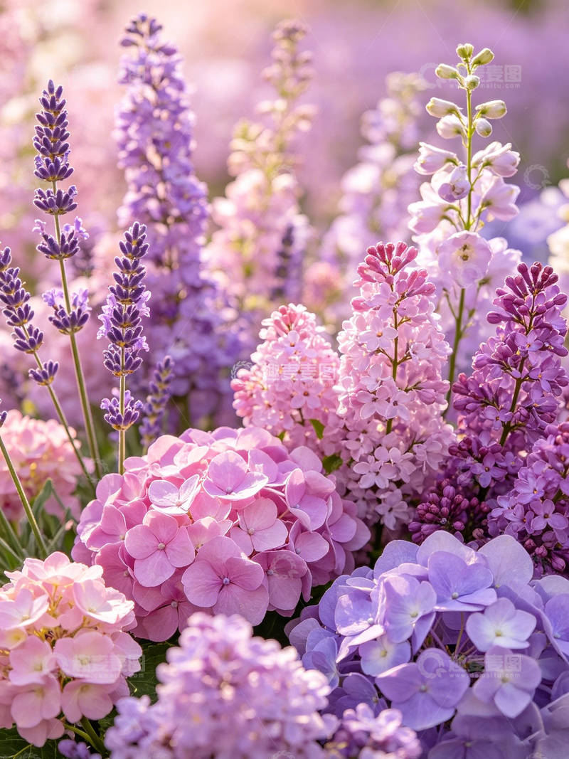 高清大图下载【趣麦麦图】紫色花海浪漫花卉摄影