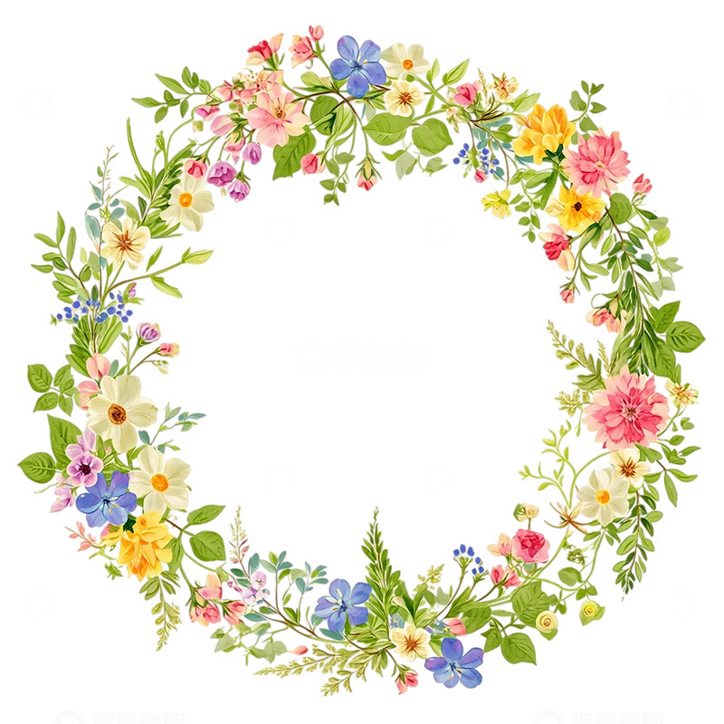 高清大图下载【趣麦麦图】花环盛开如梦似幻