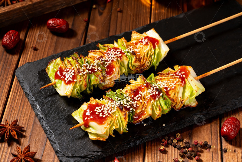高清大图下载【趣麦麦图】烧烤炸串，网红小串，市井美食