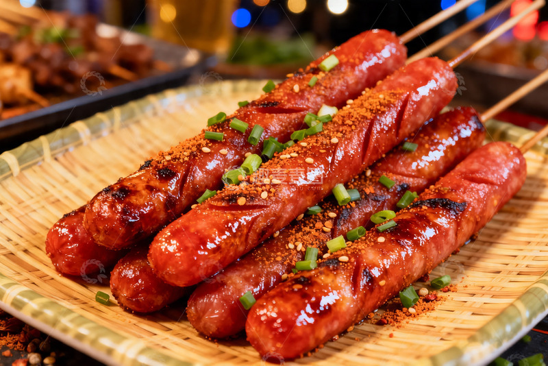 高清大图下载【趣麦麦图】烧烤炸串，网红小串，市井美食1