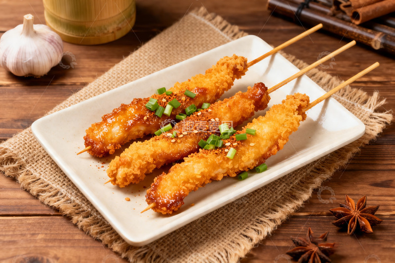 高清大图下载【趣麦麦图】烧烤炸串，网红小串7