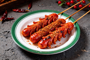 烧烤炸串，网红小串，市井美食5