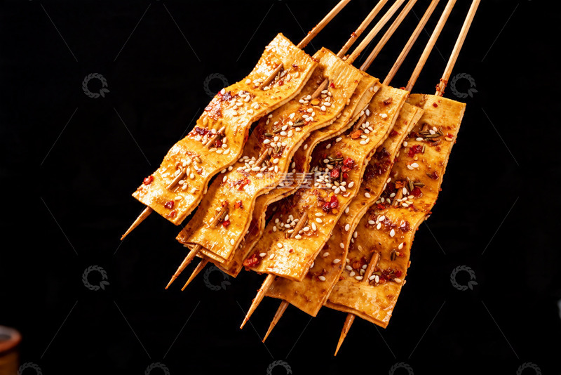 高清大图下载【趣麦麦图】网红烧烤炸串全品类，夜市小吃美食6