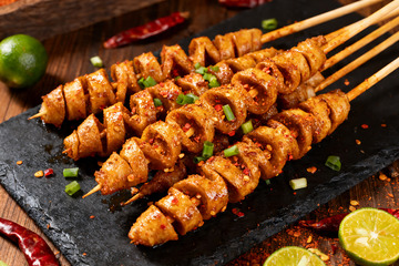 夜市炸串合集，烧烤小吃5