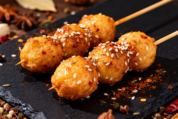 夜市炸串合集，烧烤小吃7