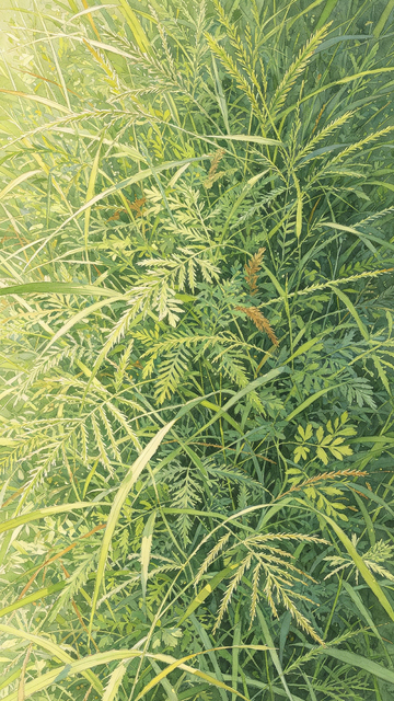 绿色植物繁茂生长摄影图