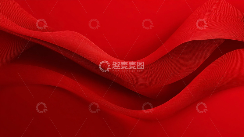 高清大图下载【趣麦麦图】红色波浪的梦幻交响