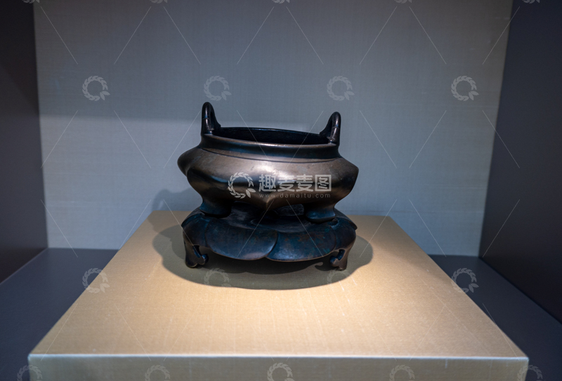 高清大图下载【趣麦麦图】苏州博物馆西馆古典香炉展示文物
