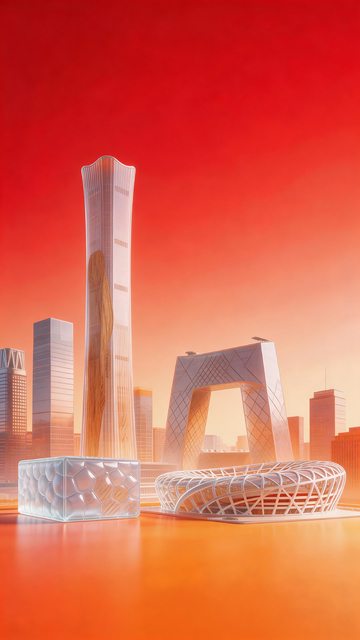 未来城市建筑概念图
