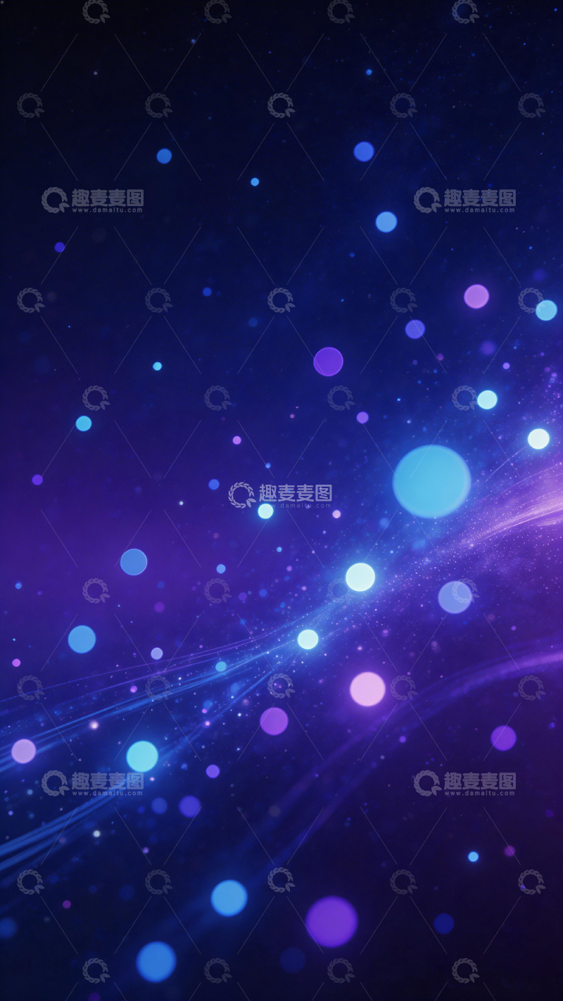 高清大图下载【趣麦麦图】星空梦幻光斑背景