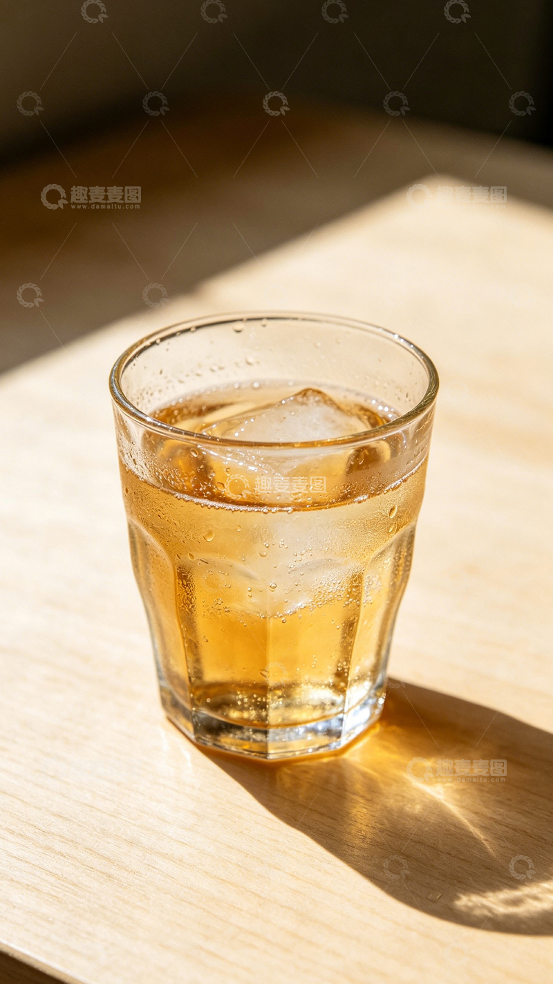 高清大图下载【趣麦麦图】阳光玻璃杯饮料摄影