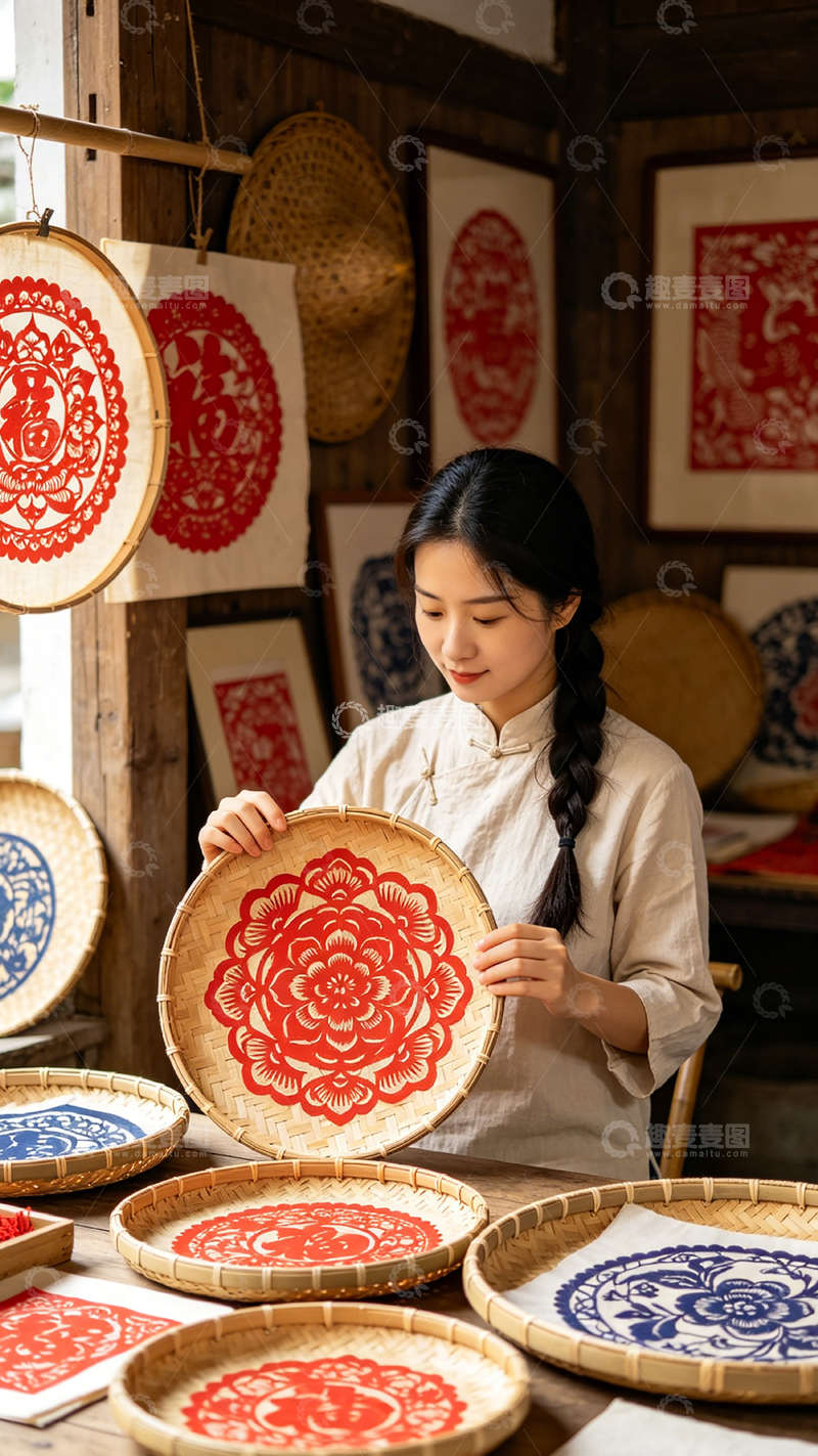 高清大图下载【趣麦麦图】传统剪纸艺术展示
