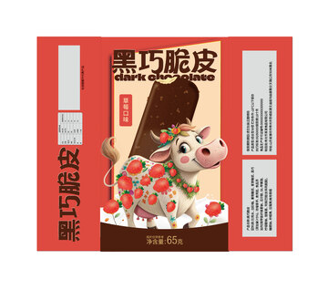 冰糕雪糕包装插画设计