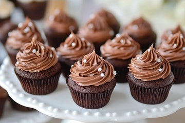 巧克力纸杯蛋糕美食