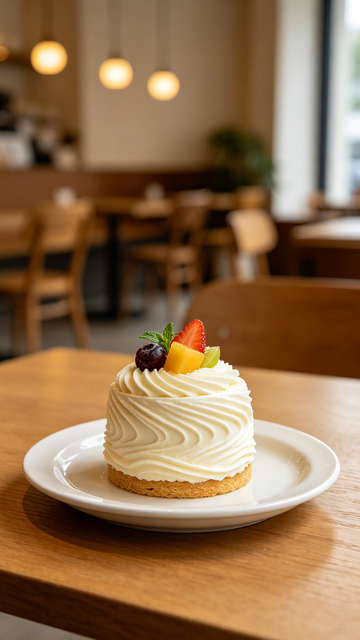 甜品店奶油蛋糕美食摄影