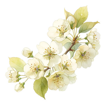 梦幻梨花缤纷绽放的奇迹