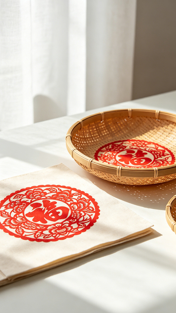 传统中国剪纸艺术展示