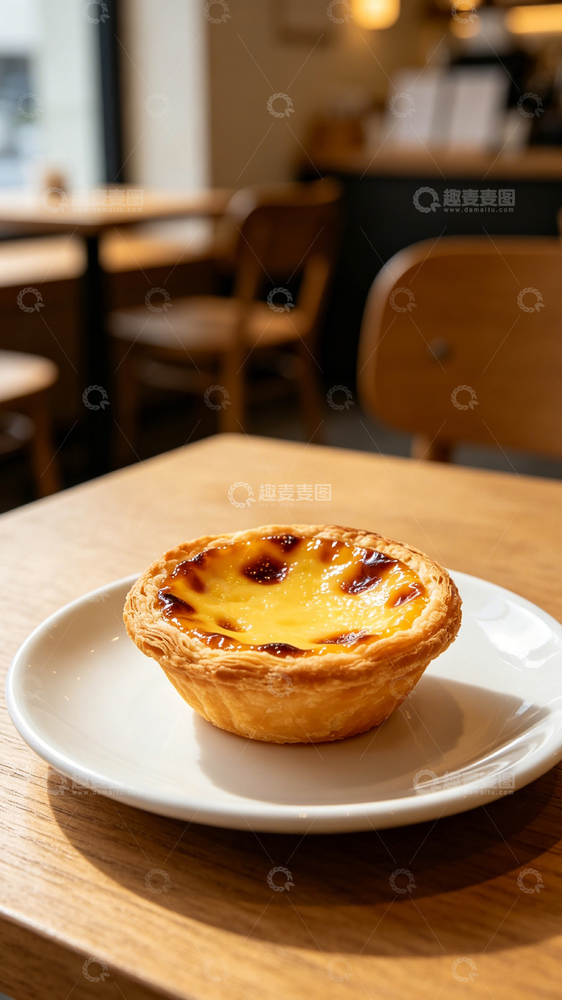 高清大图下载【趣麦麦图】-咖啡店蛋挞美食摄影