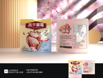 零食包装草莓干水果干