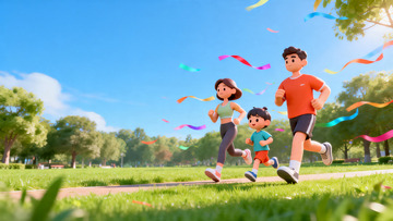 3d卡通温馨家庭主题banner1