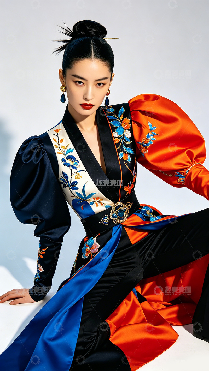 高清大图下载【趣麦麦图】东方传统服饰艺术写真