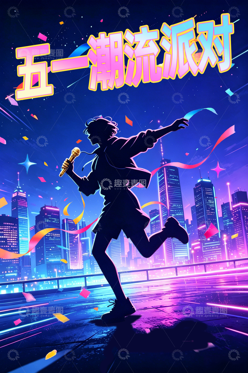 源文件下载【趣麦麦图】潮流派对城市夜生活