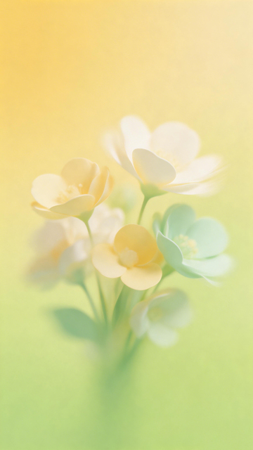 淡雅花卉意境清新柔和背景图片