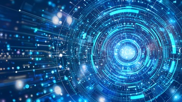 蓝色科技未来感图像