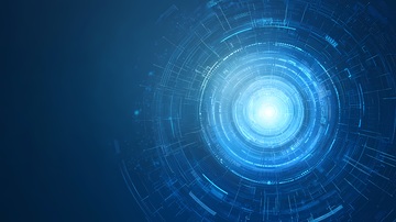 科技感数字光环背景设计