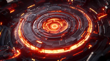 科幻未来感旋涡光效视觉素材