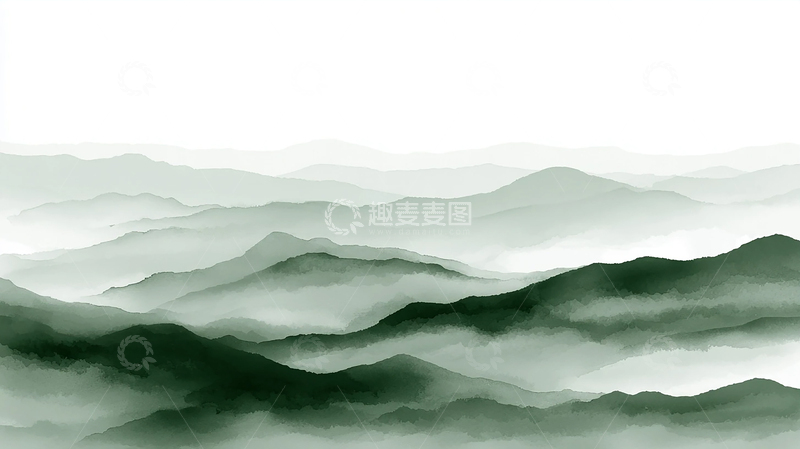 高清大图下载【趣麦麦图】流动的山脉绘卷
