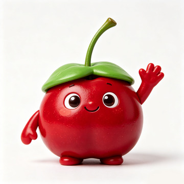卡通樱桃拟人化形象设计