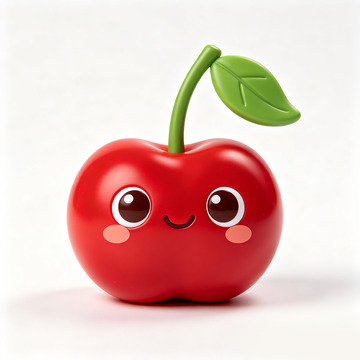 可爱卡通樱桃拟人化