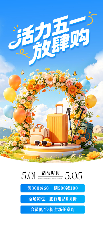 51劳动节促销海报3