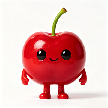 卡通樱桃拟人形象设计