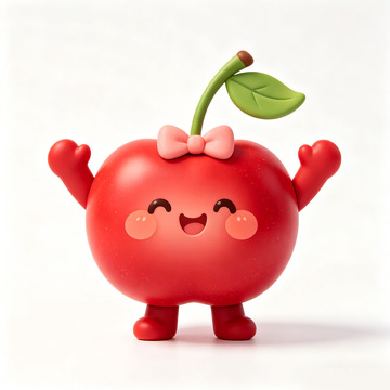 可爱卡通樱桃形象设计
