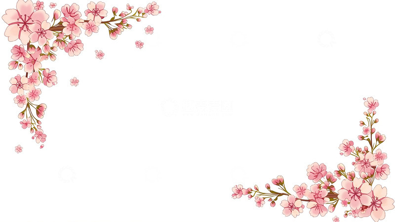 高清大图下载【趣麦麦图】粉色花卉梦幻装饰